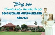 THÔNG BÁO: TỔ CHỨC KHÓA TÌM HIỂU ƠN GỌI - DÒNG NVHB NĂM 2025