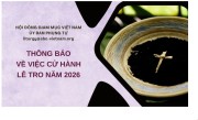 THÔNG BÁO Về việc cử hành Lễ Tro năm 2026