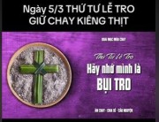 THỨ TƯ LỄ TRO