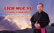 LỊCH MỤC VỤ THÁNG 11.2025 CỦA ĐỨC GIÁM MỤC GP
