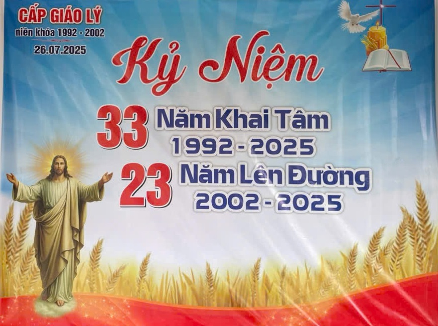 CẤP GIÁO LÝ KHĂN CAM (NK 1992–2002) KỶ NIỆM 33 NĂM KHAI TÂM (1992–2025) & 23 NĂM LÊN ĐƯỜNG (2002–2025)