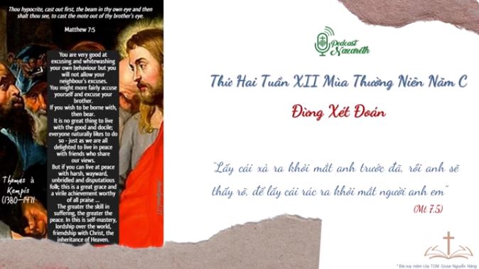 Suy niệm Thứ Hai Tuần XII Mùa Thường Niên