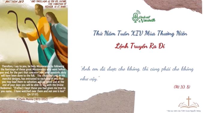 Suy niệm Thứ Năm Tuần XIV Mùa Thường Niên