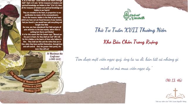 Suy niệm Thứ Tư Tuần 17 Mùa Thường Niên