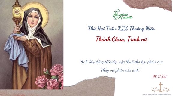 Suy niệm Thứ Hai Tuần XIX Thường Niên