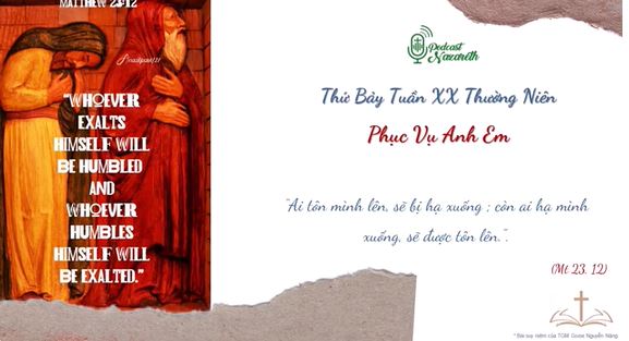 Suy niệm Thứ Bảy Tuần XX Thường Niên