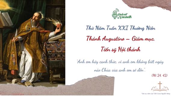Suy niệm Thứ Năm Tuần XXI Thường Niên