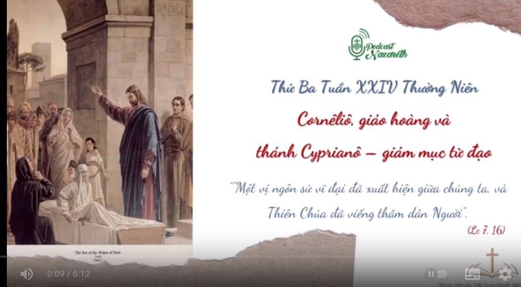 Suy niệm Thứ Ba Tuần XXIV Thường Niên
