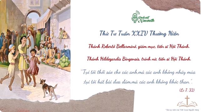 Suy niệm Thứ Tư Tuần XXIV Thường Niên