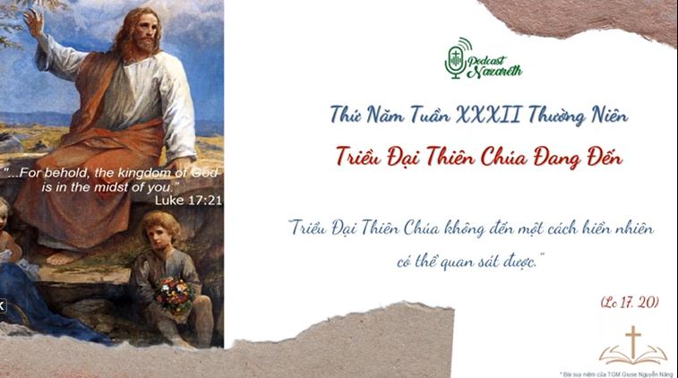 Suy niệm Thứ Năm Tuần XXXII Thường Niên