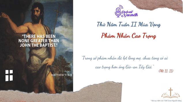 Suy niệm Thứ Năm Tuần II Mùa Vọng