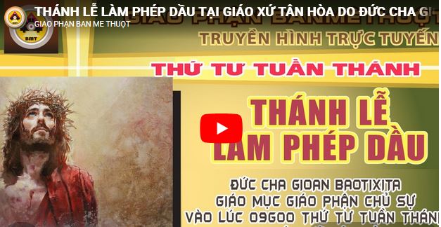 Trực tuyến: THÁNH LỄ LÀM PHÉP DẦU TẠI NHÀ THỜ GIÁO XỨ TÂN HÒA