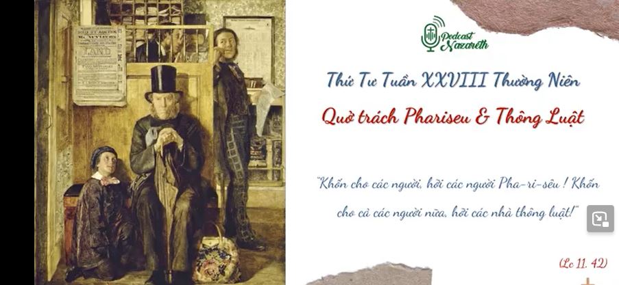 SUY NIỆM THỨ TƯ TUẦN 28 THƯỜNG NIÊN