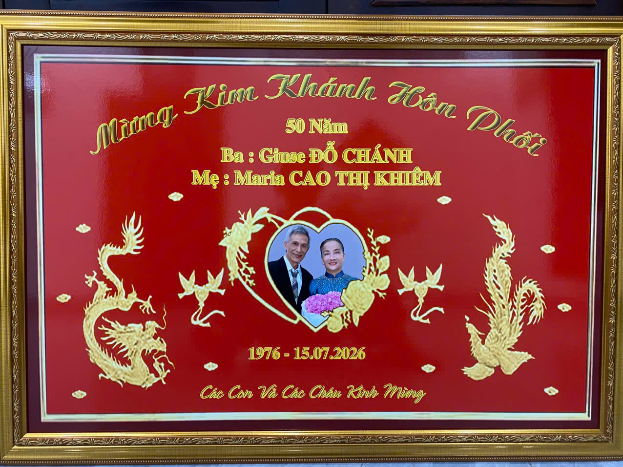 CHÚC MỪNG KIM KHÁNH HÔN PHỐI